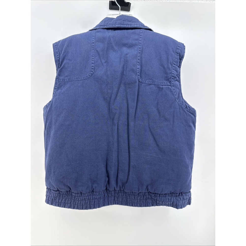 Branded Lion Flannel Lined Utility Vest Mens Blue Size XL - Picture 5 of 8